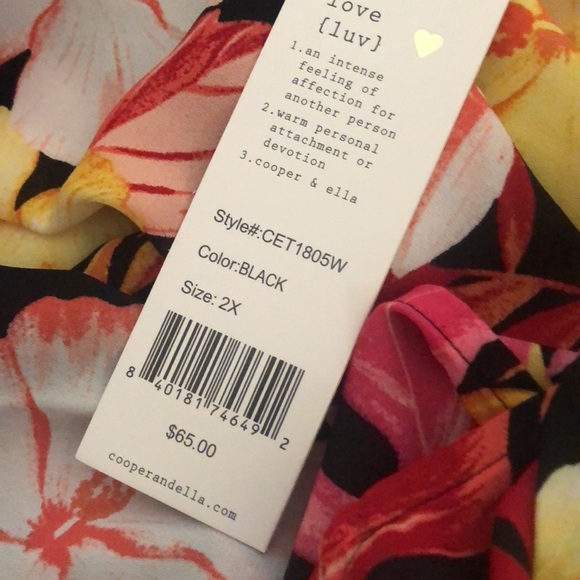 NWT! Hawaiian Sheer Summer Sleeveless Top - Picture 5 of 7